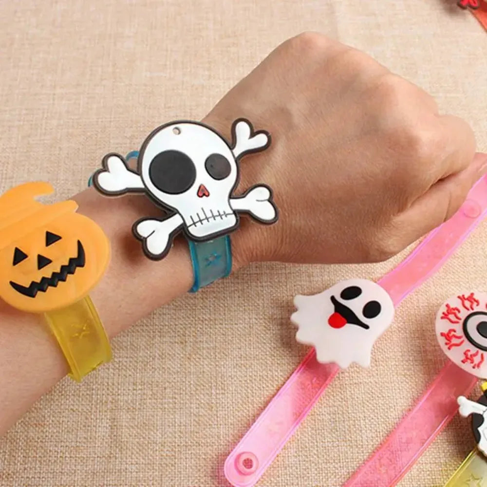 Pulseras y Anillos Brillantes de Halloween - Pack Fiesta Infantil